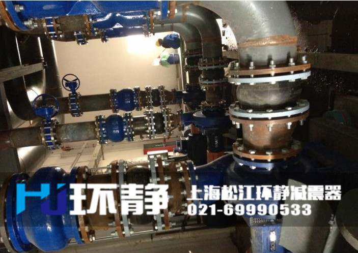 DN200<a href=http://m.txsj888.cn target=_blank class=infotextkey>橡膠軟接頭</a>安裝實(shí)圖
